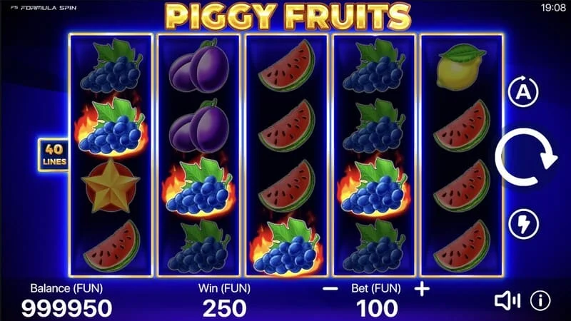 Piggy Fruits - ძირითადი თამაშის რეჟიმის გაშვება