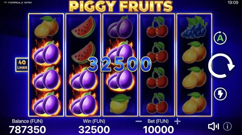 Piggy Fruits - ყულაბა გოჭების და ხილის ნიშნების კომბინაცია
